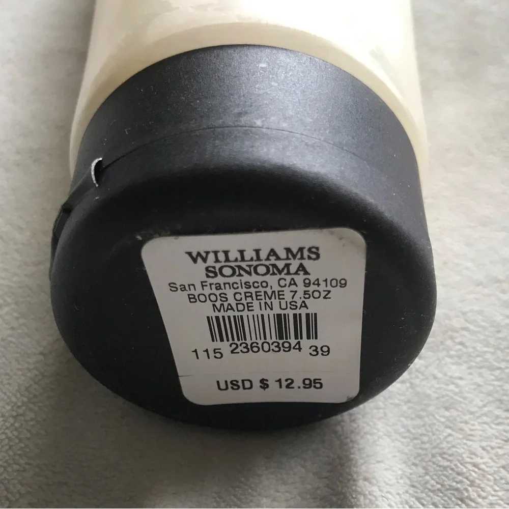 Williams Sonoma Boo's Block Board Cream - White Tube with Black Cap